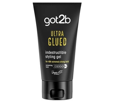 got2b Ultra Glued Indestructible Styling Gel 150ml | 48H Strong Hold Vegan Gel
