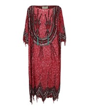 Gucci Womens Beaded and Crystal Embellished Dress
