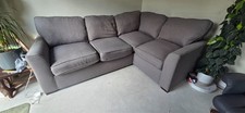Grey fabric corner sofa used