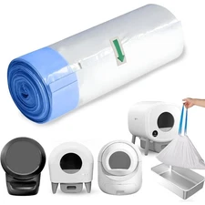 Self Cleaning Cat Litter Box Liners 20 Count Extra Thick Waste Bags for