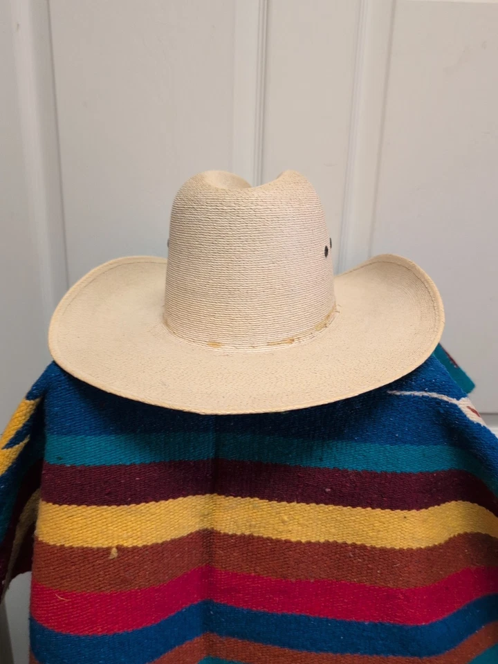 Atwood Western Cowboy  Hat Size  7   Summer Lots Grunge  Long Oval - Image 3 of 4