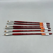 Princeton Velvetouch Bright Brillant Acrylic Level 2 Brush #10 #12 - Lot of 6