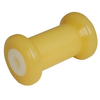 C.E. Smith Spool Roller 5'' - 5/8'' ID - Gold TPR w/Bushing White Solid 29712 U...