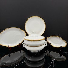 Set 4 set hostess Chastagner & Co. Limoges France con bordo oro