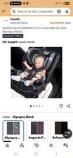 Evenflo EveryFit/All4One 3-in-1 Convertible Car Seat Olympus Black 