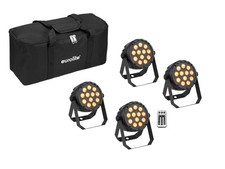 EUROLITE Set 4x LED PARty Spot Silent RGB/WW mit Softbag | NEU