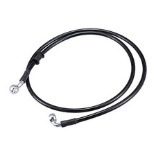 AN3 M10 Car Hydraulic Brake Line Oil Hose Pipe Fitting 28  90  120cm Black