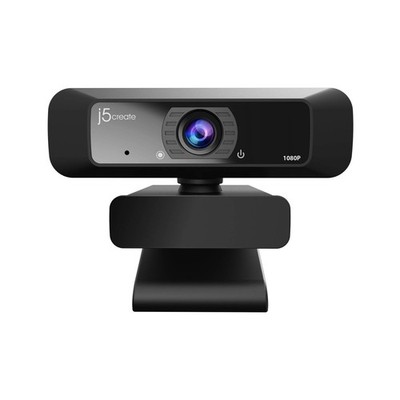 j5create JVCU100 USB Webcam mit 360 Grad Full HD Rotation 1080p schwarz