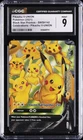2021 POKEMON BLACK STAR PROMOS #SWSH142 PIKACHU V-UNION CGC 9
