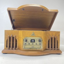 American Heritage AH-003 Wood FM AM Stereo Turntable