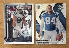 2025 Topps Chrome & Mosaic Tyler Warren Base 2 Card Rookie Lot RC Colts