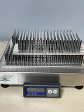 Lot of 3 Large Aluminum Heat Sink - Roughly 12"x3.5"x4" -  4.5 Pounds - Used