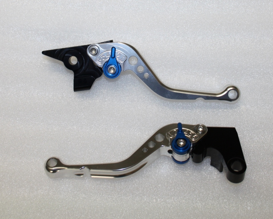 Leviers courts frein embrayage Suzuki GSX-S 750 argent anti fatigue