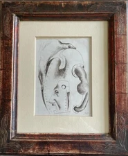 Mario Russo 1925-2000, Chinese drawing Italian master frame