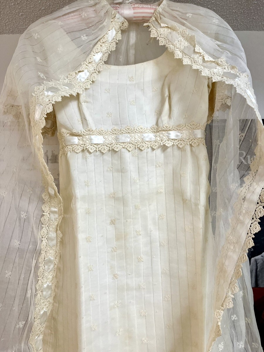 Regency Era Style Wedding Dress XS Bridgerton Era | eBay