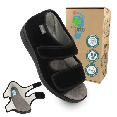 Verbandschuhe Damen Herren Gr. 36-47 Diabetiker Sandalen Klettverschluss Florenz
