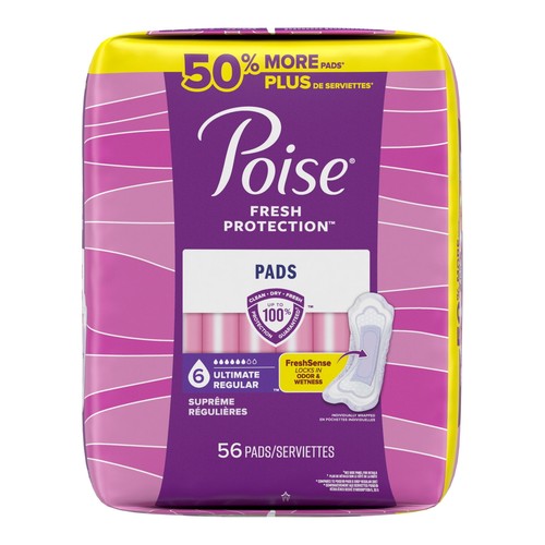 Incontinence Pads for Women, 6 Drop Ultimate Absorbency, Regular Length,33 Count - Picture 10 of 14