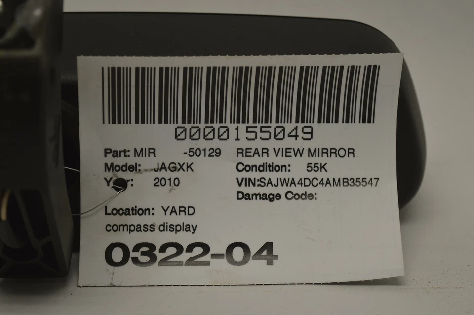 2007-2010 年 JAGUAR XKR 后视室内镜黑色带自动 DIMMING 原始设备制造商 — 第 3/3 张图片