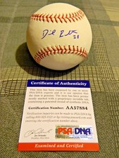Daniel Robertson Signed Official Major League Baseball Tampa Bay Rays PSA/DNA