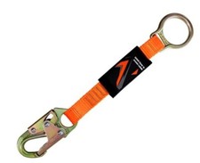 18" D-Ring Extender With Snap Hook Galvanized Steel Extension D Ring Fall Protec