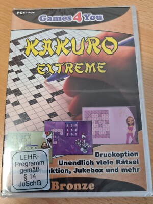 Games4You KAKURO EXTREME PC CD-ROM NEU