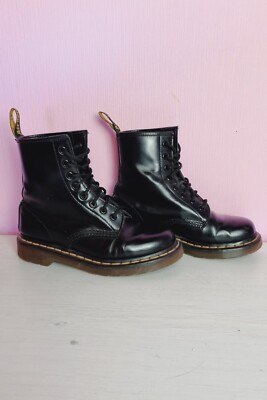 Dr Martens Doc's Doc Martens 1460 Black Leder Schnürstiefel schwarz Schuhe 37