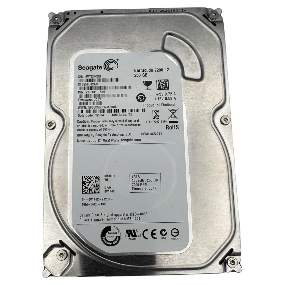 Seagate Barracuda - 3.5" - SATA - HDD - 250GB - 7200RPM Desktop Hard Drive SATA - Image 2 of 4