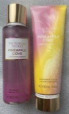 VICTORIA'S SECRET PINEAPPLE COVE FRAGRANCE BODY MIST AND LOTION SET NEW