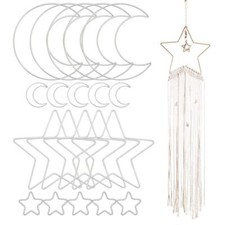 20Pcs Metal Dream Catcher Rings Macrame Hoop Catcher Rings for DIY Crafts Wreath