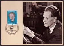 SWITZERLAND 1985 MAXIMUM CARD, FRANK MARTIN, COMPOSER !! FF17-1