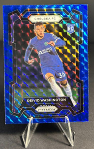 2023-24 Deivid Washington RC Prizm Premier League Blue Mosaic #199 Chelsea FC
