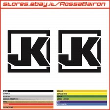 KIT 2 ADESIVI JEEP WRANGLER JK mm.50x50 - STICKERS AUFKLEBER PEGATINAS DECALS