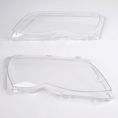 Fit For 02-05 BMW E46 3-Series 4-Door L&R Headlight Lense Clear Lens Cover 1Pair