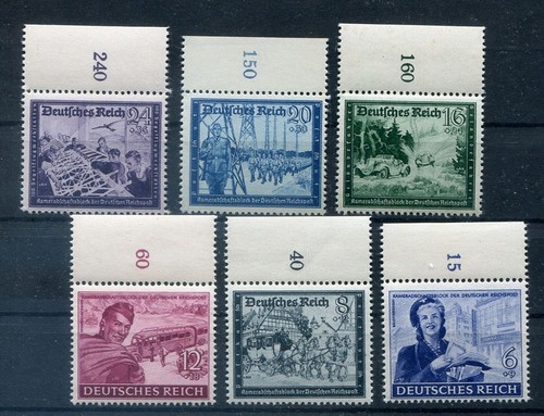 DR-3.Reich 888/93OR Upper Margin MNH Unstamped (80501