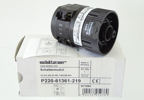 Salzer P220-61069-218M1 SALZER CAM SWITCH, 20A, 2 POLE, 3 STEP, W/O Salzer P220-61069-218M1 SALZER CAM SWITCH, 20A, 2 POLE, 3 STEP, W/O