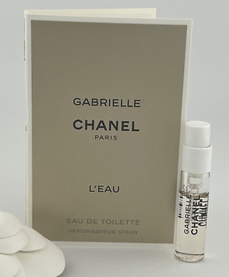 12x Gabrielle L'EAU Chanel Women EAU DE TOILETTE Carded Vial SPRAY