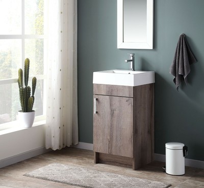 Mainstays Farmhouse 17 75 Single Sink Bath Vanity With Top Assembly Required 857710008341 Ebay