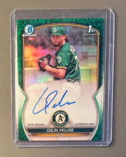 2023 Bowman Chrome Colin Peluse 1st Autograph Green Grass #'d /99