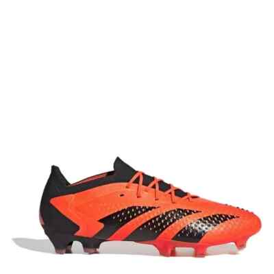 Adidas Herren Orange & Schwarz Predator Accuracy 1 Niedrig FG Fußballschuhe UK 12