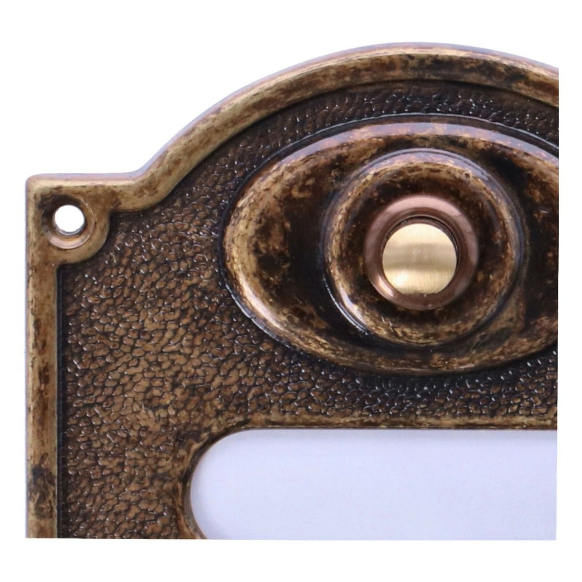 Sonnette Poussoir En Laiton – 1 Bouton – Résistante Aux Intempéries – Neuf