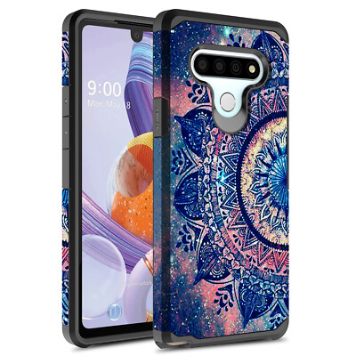 For LG K51 Hybrid Graphic Fashion Cute Colorful Silicone Case