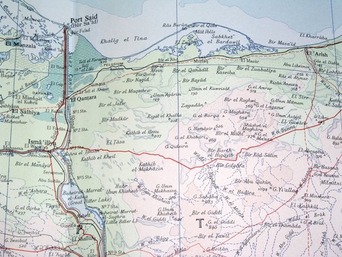 1956 VINTAGE MAP OF EGYPT SINAI SUEZ CANADAL ISRAEL RED SEA CAIRO NILE AFRICA - Picture 7 of 16
