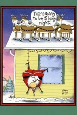 Long Night Funny  Humorous Nobleworks Christmas Card