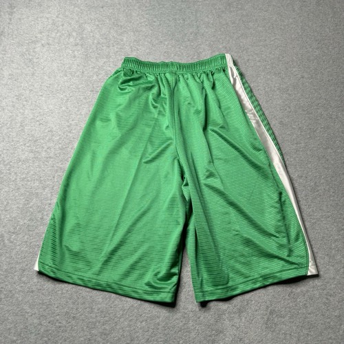 Nike Basketball Shorts Boys XL Green Mesh Lined Drawstring Athleisure Stretch - Picture 13 of 15