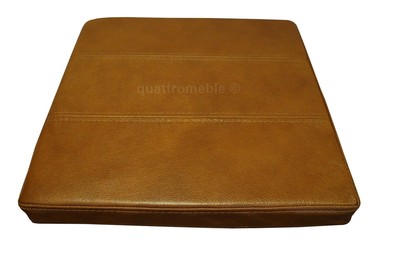 Antique Brown Real Genuine Leather Seat Cushions Seat Pads For