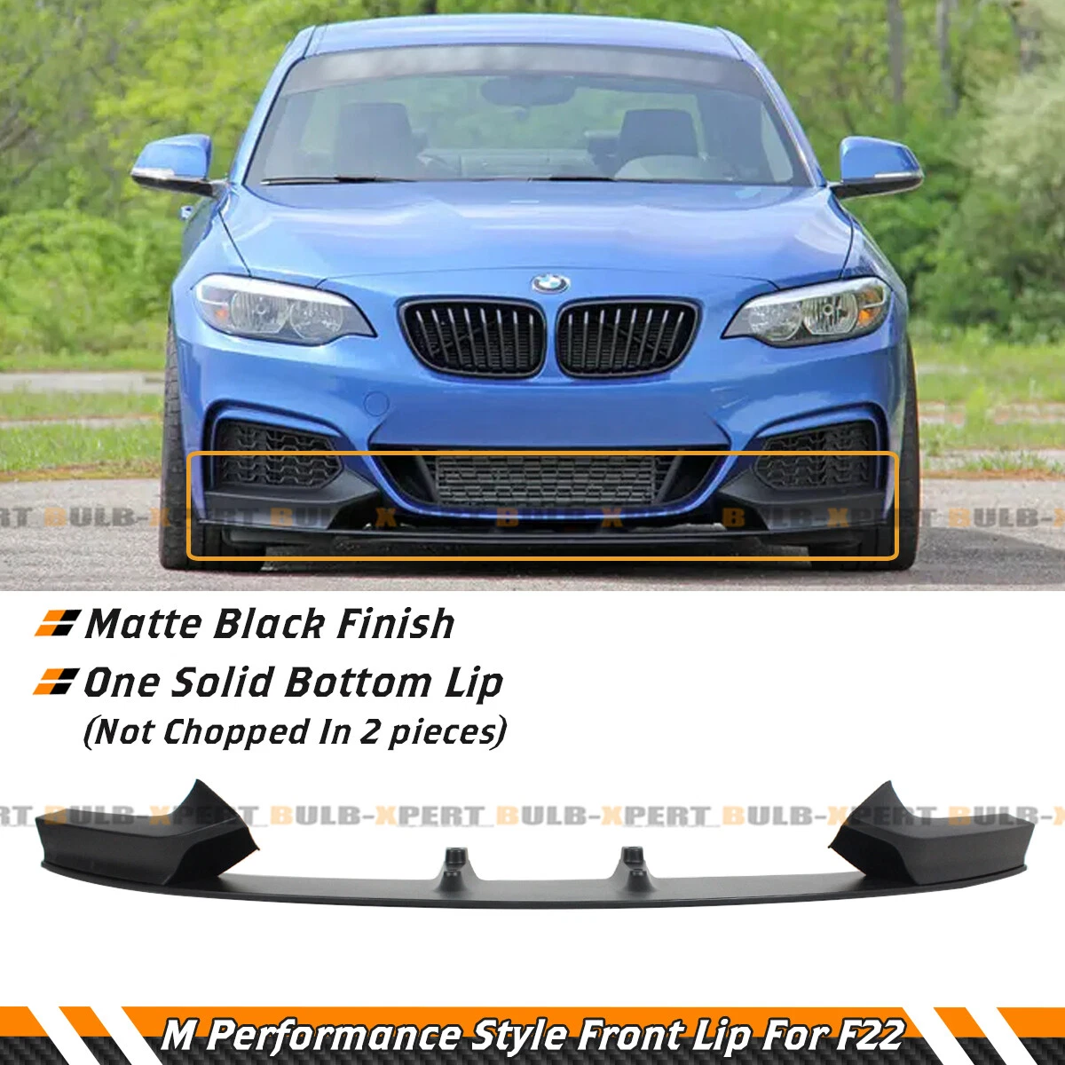 Bmw f22 m cheap performance front splitter