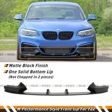 Performance Style Front Lip Splitter For 2014-21 BMW F22 2 Series M Sport Bumper