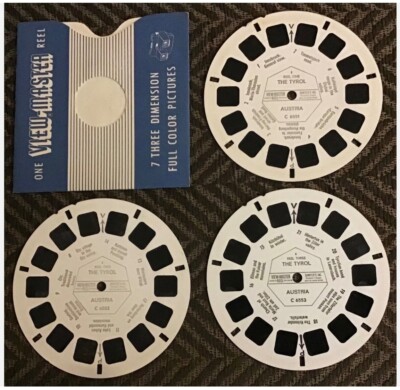 THE TIROL,ÖSTERREICH,SELTENE VIEWMASTER REELS,FULL SET.C6551/52/53 TOP ZUSTAND