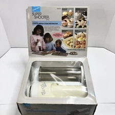 Proctor Silex SUPER SHOOTER PLUS Cordless Cookie Press Decorator Complete Works!