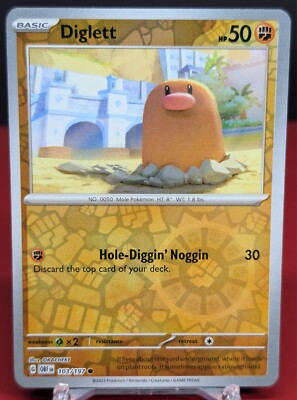 Pokemon Diglett #103/197 Obsidian Flames Reverse Holo